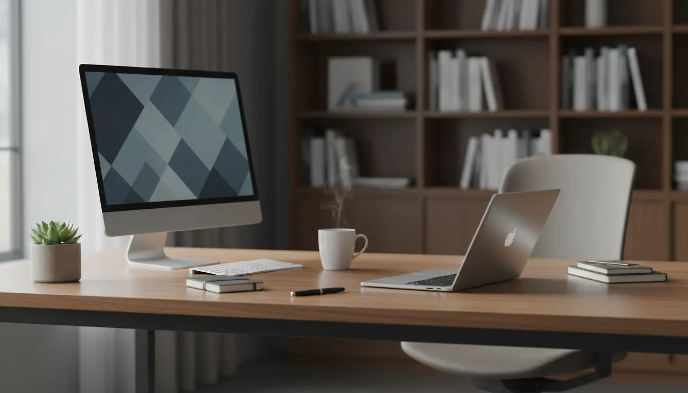 Bureau d'employeur avec classeur DUERP ouvert, fiches d'evaluation des risques par unite de travail et stylo annotant un plan de prevention